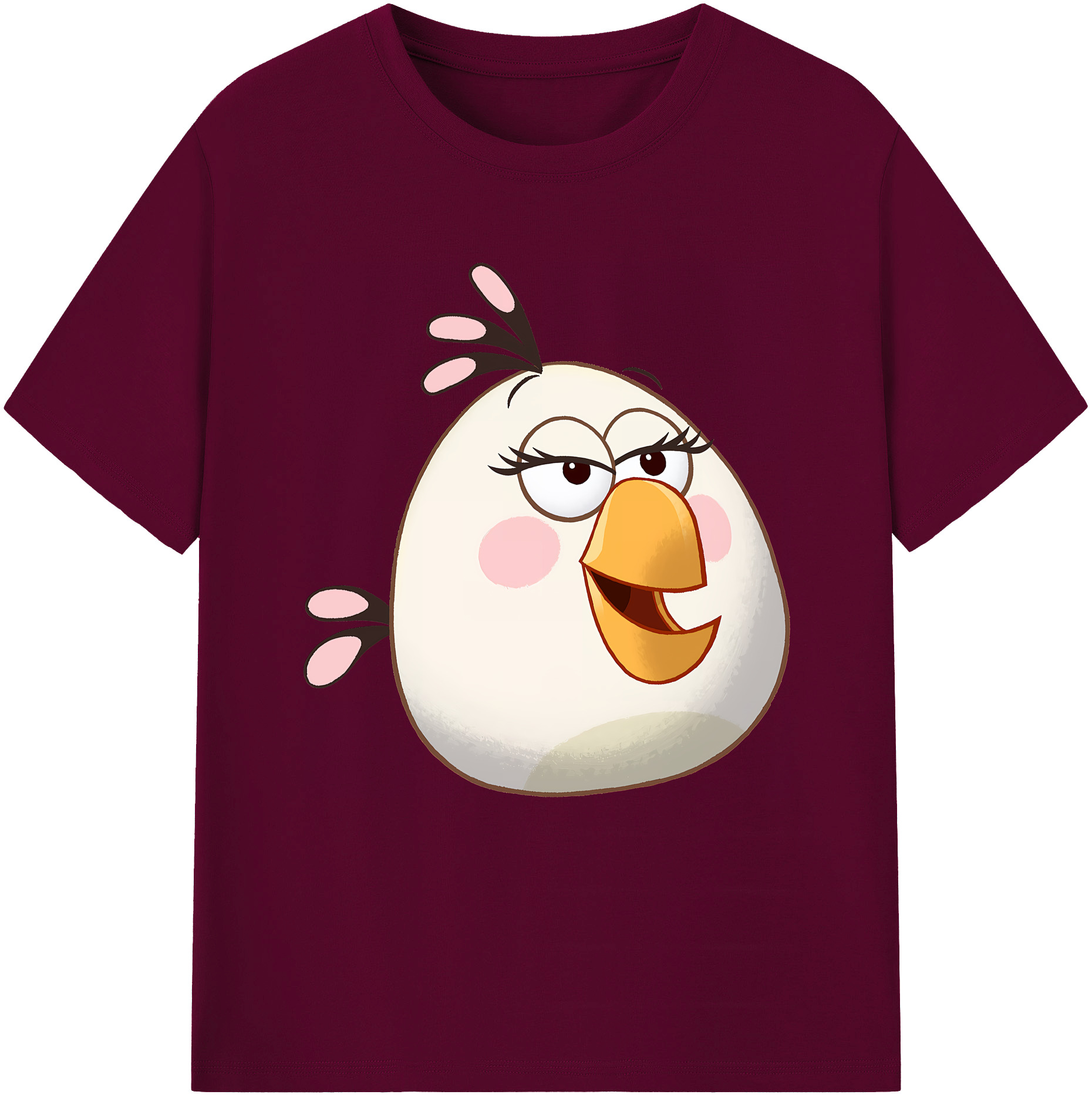 （画像用） Angry Birds アングリーバード レディースカジュアルプリントTシャツ（綿100％）
